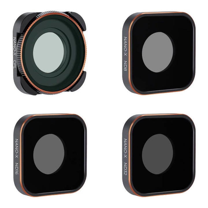 Комплект ND+CPL филтри за GoPro Hero 9/10/11, K&F Concept, оптично стъкло