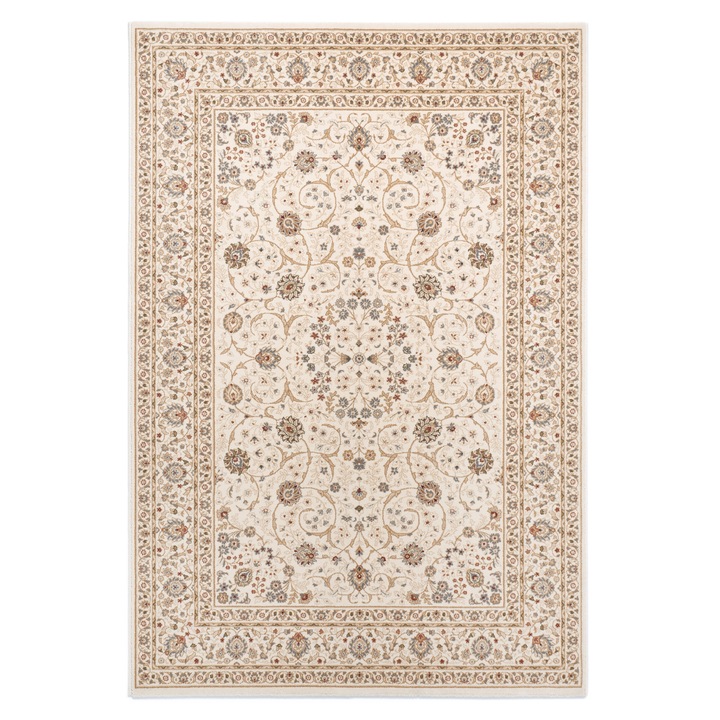 Covor Carpeta lana 100%, Colectia Bella, 7179-1-51053, Bej/Rosu/Albastru, model oriental, 200x300 cm