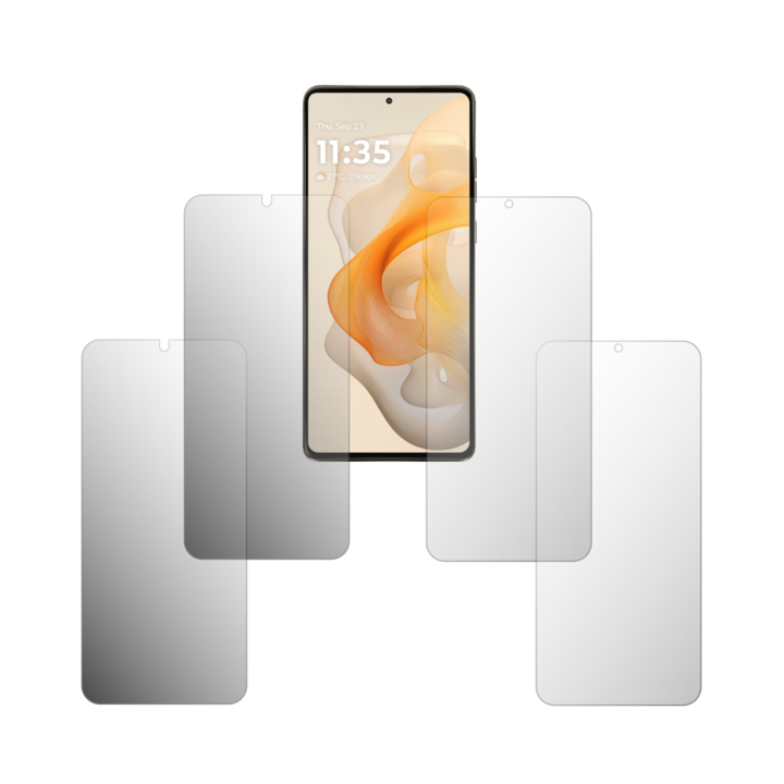 Комплект от 4 протектора за екран Folie24, за Motorola Moto G Stylus 5G (2024), 2X Ultra-Clear + 2X Matte, пълно покритие на дисплея и удобни за калъфи, Залепващи, Гъвкави със саморегенериране