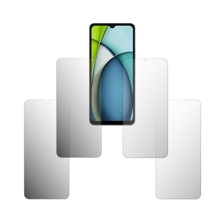 Комплект от 4X Folie24 протектори за екран, за Xiaomi Redmi A3x, 2X Ultra-Clear + 2X Matte, пълно покритие на дисплея и удобни за калъфи, залепващи, гъвкави със саморегенериране