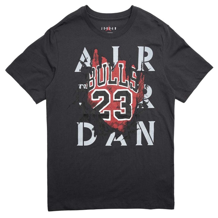 Tricou barbati, Nike, Bumbac, Negru, L, Gri inchis, L