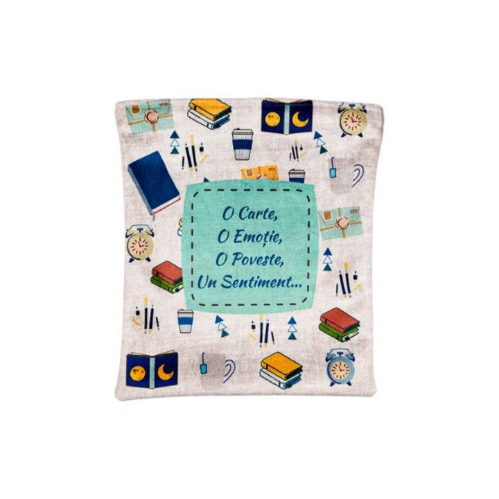 Husa Pentru Carte – “Booklovers Blue”, 25x19 cm, L INTL