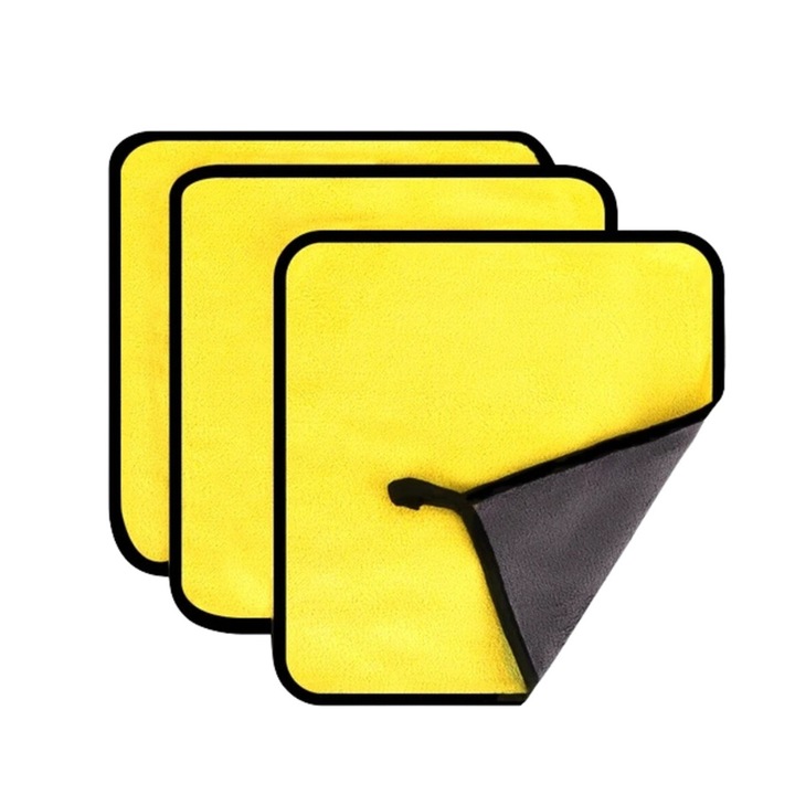 Set 3 prosoape microfibra Edibazzar, absorbante, 30x60cm