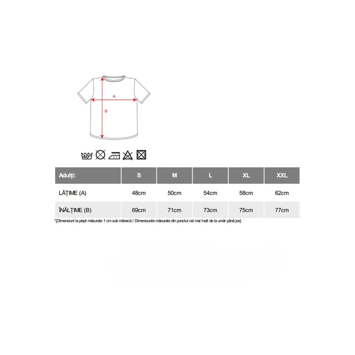 Tricou din bumbac, personalizat cu imaginea lupului dacic si culorile steagului romanesc, marime L