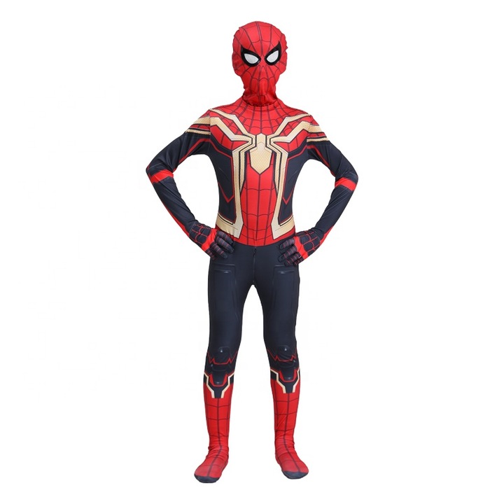 Costum copii Spiderman No way Home, Funny Party Shop®, mulat, multicolor, 5-6 ani