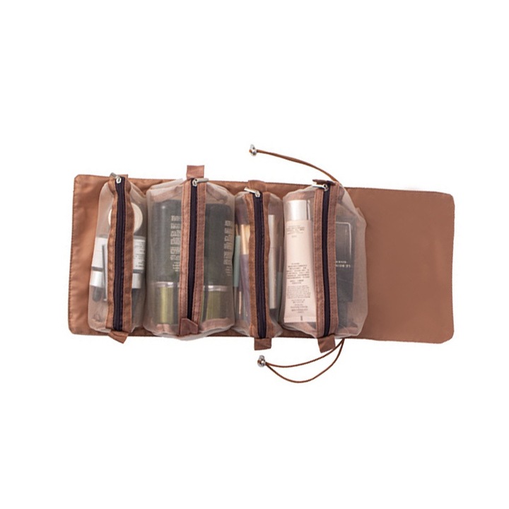 Geanta cosmetica, Serene Sense®, 4 in 1, Impermeabil si respirabil, Khaki Gloss