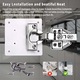 Set 10 elemente de reparare a balamalei, lasesasies®, inox, 90x90mm, argintiu, cu suruburi si surubelnita inclusa