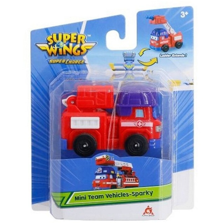Фигура, Super Wings Mini Team Vehicles Sparky Vehicle 5 см