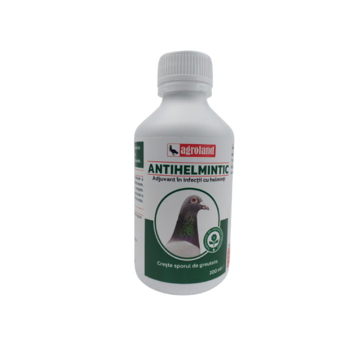 Supliment Antihelmintic pentru Porumbei Agroland, 200 ml