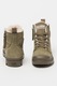 Palladium, Ghete de piele cu fermoar si logo, Verde sparanghel