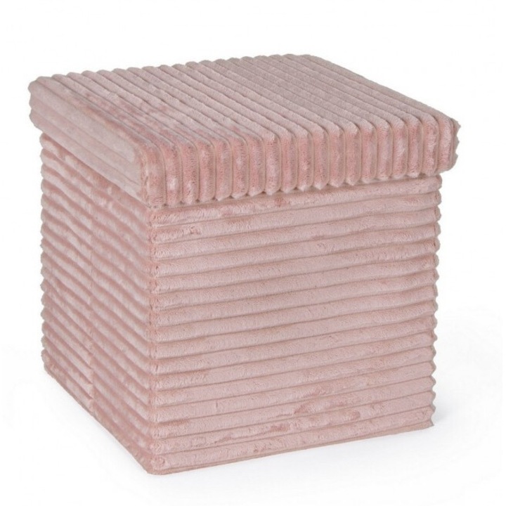 Табуретка Sedona розово кадифе 38x38x38 см