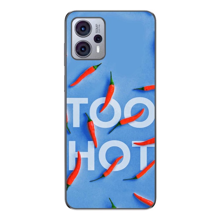 Husa compatibila cu Motorola Moto G13 Silicon Gel Tpu Model Mesaj Too Hot