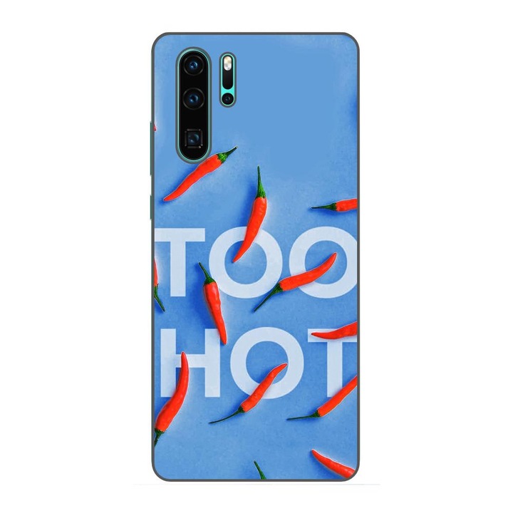 Калъф, съвместим с Huawei P30 Pro Silicon Gel Tpu модел Съобщение Too Hot