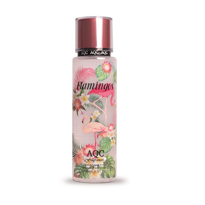 AQC Flamingos testpermet, 236 ml, trópusi illat, nőknek