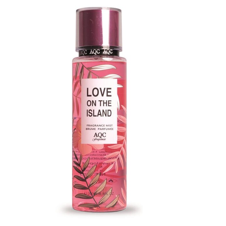 AQC Love On The Island testpermet, 236 ml, virágos illat, nőknek