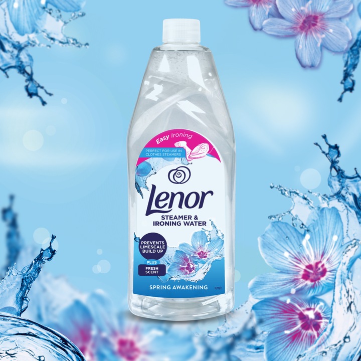 Apa parfumata pentru fierul de calcat, Lenor, Spring, 1L