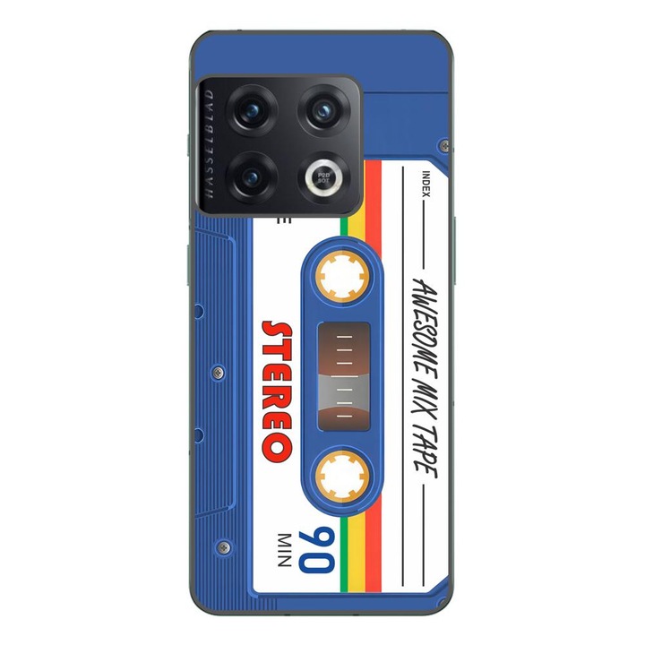 Калъф, съвместим с OnePlus 10 Pro Silicone Gel Tpu Case Vintage Mix Tape