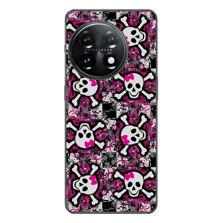Капак, съвместим с OnePlus 12 Silicon Gel Tpu Model Pop Art Skeleton