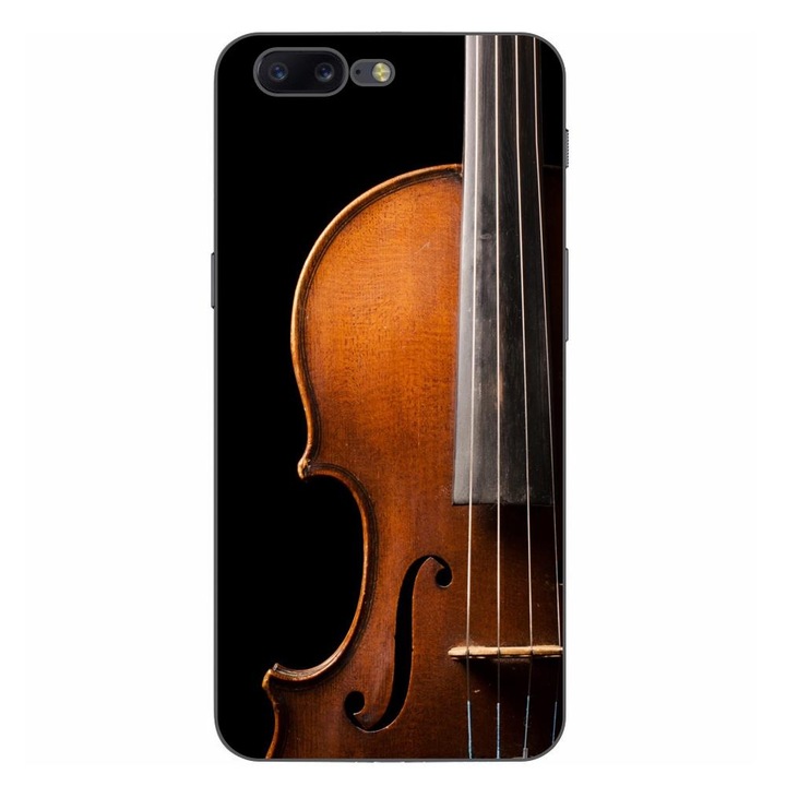 Калъф, съвместим с OnePlus 5 Silicone Gel Tpu модел цигулка