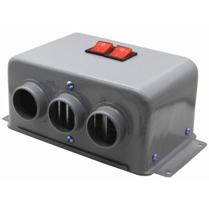 Нагревател за кола, бързо размразяване, 600W, сив, 12V