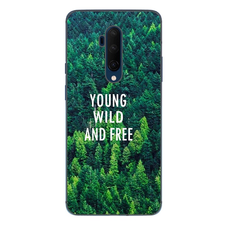 Husa compatibila cu OnePlus 7T Pro Silicon Gel Tpu Model Wild and Free