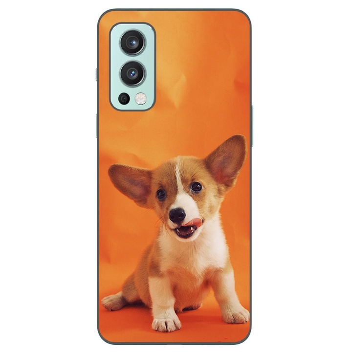 Калъф, съвместим с OnePlus Nord 2 Silicone Gel Tpu Puppy Model