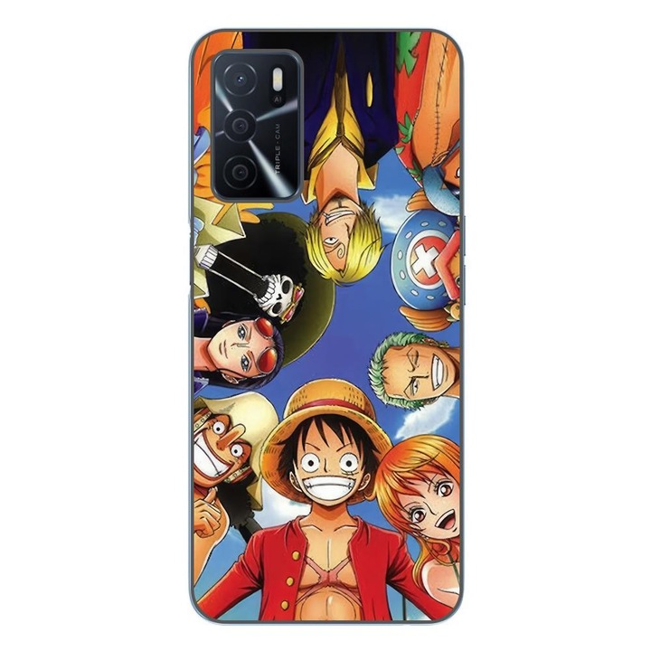 Telefontok, kompatibilis Oppo A16 szilikon gél Model One Piece Crew
