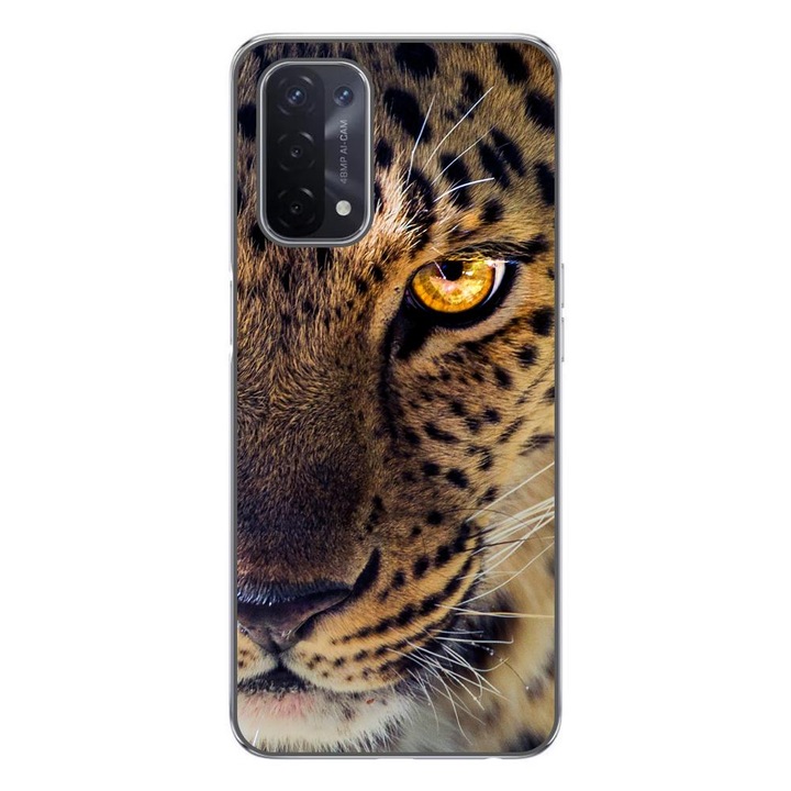 Husa compatibila cu Oppo A54 5G, A74 5G Silicon Gel Tpu Model Leopard