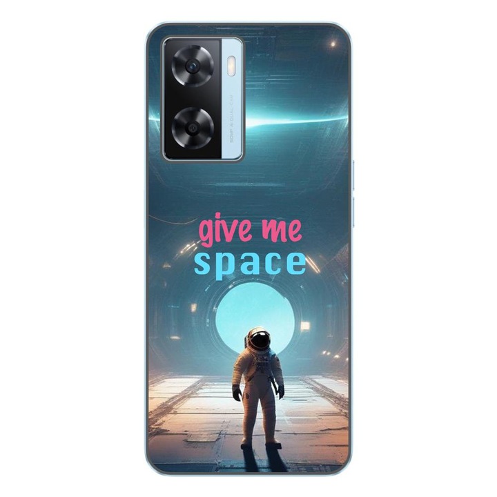 Husa compatibila cu Oppo A57s Silicon Gel Tpu Model Give Me Space