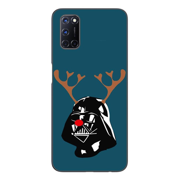 Husa compatibila cu Oppo A72 Silicon Gel Tpu Model Craciun Darth Vader Ren