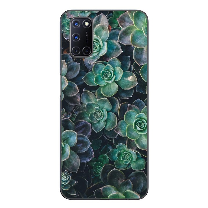 Husa compatibila cu Oppo A72 Silicon Gel Tpu Model Flori de Stanca