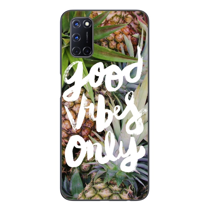 Husa compatibila cu Oppo A72 Silicon Gel Tpu Model Good Vibes Only
