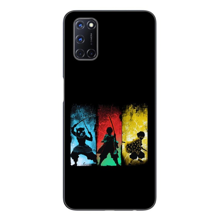 Husa compatibila cu Oppo A72 Silicon Gel Tpu Model Demon Slayer Team