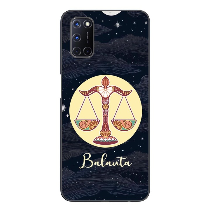 Husa compatibila cu Oppo A72 Silicon Gel Tpu Model Horoscop Balanta