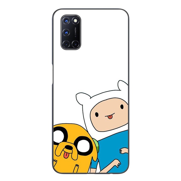 Husa compatibila cu Oppo A72 Silicon Gel Tpu Model Finn and Jake Tongues