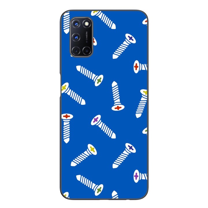 Husa compatibila cu Oppo A72 Silicon Gel Tpu Model Screws Pattern