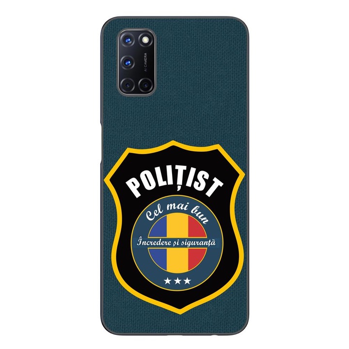 Husa compatibila cu Oppo A72 Silicon Gel Tpu Model Politist