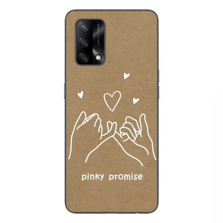 Husa compatibila cu Oppo A74 4G Silicon Gel Tpu Model BFF Pinky Promise