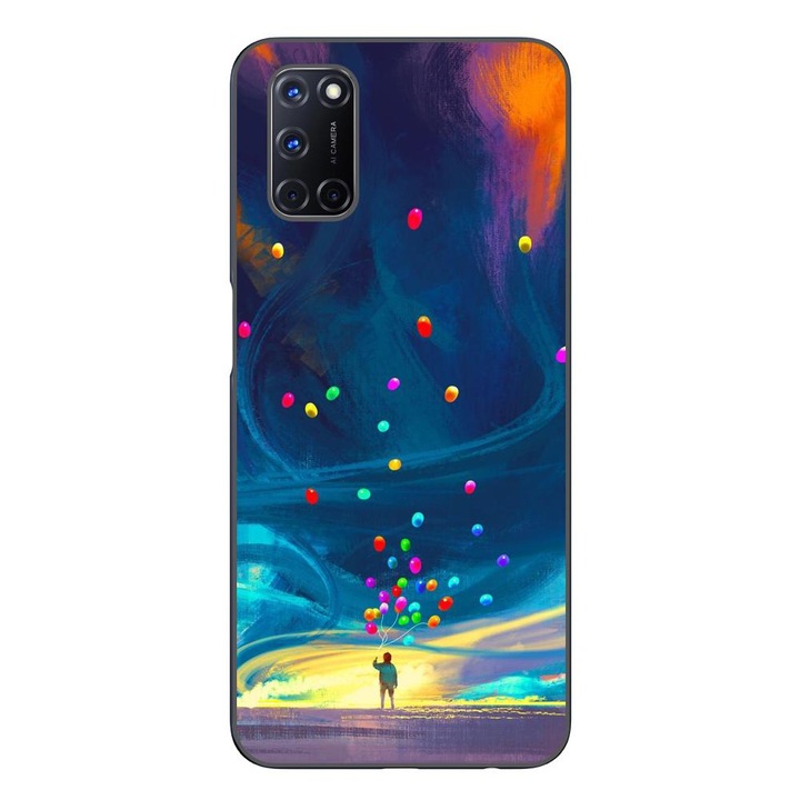 Husa compatibila cu Oppo A72 Silicon Gel Tpu Model Baloane Univers