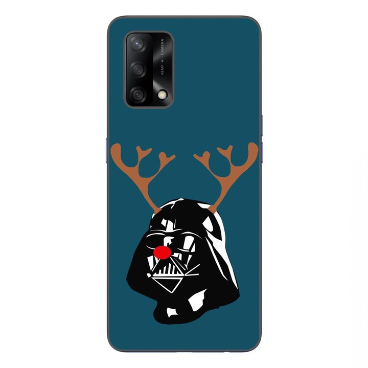 Husa compatibila cu Oppo A74 4G Silicon Gel Tpu Model Craciun Darth Vader Ren