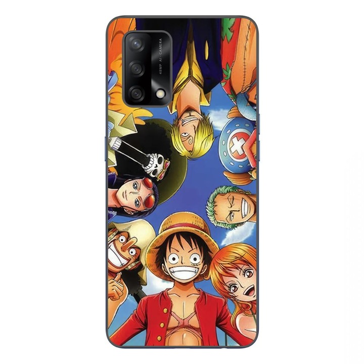 Husa compatibila cu Oppo A74 4G Silicon Gel Tpu Model One Piece Crew