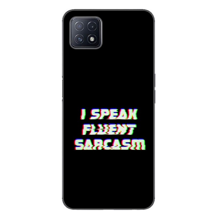 Telefontok, kompatibilis Oppo A73 5G szilikon gél Modell Sarcasm