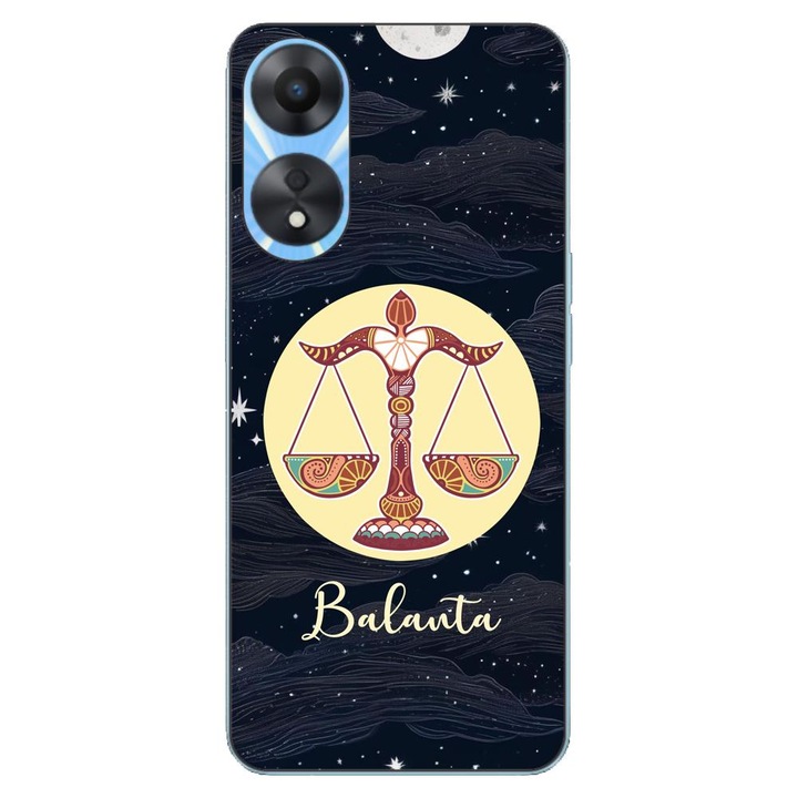 Husa compatibila cu Oppo A78 4G (CPH2565) Silicon Gel Tpu Model Horoscop Balanta