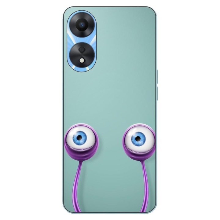 Husa compatibila cu Oppo A78 4G (CPH2565) Silicon Gel Tpu Model Snail Eyes