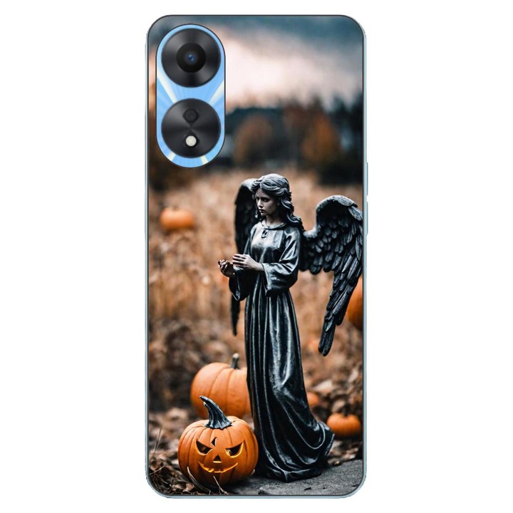 Husa compatibila cu Oppo A78 4G (CPH2565) Silicon Gel Tpu Model Halloween Dovleacul Ingerului