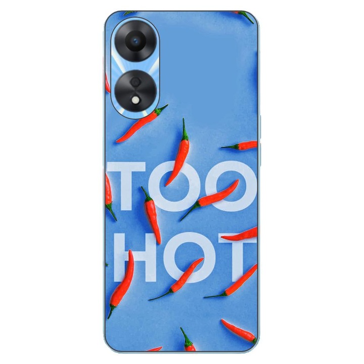 Husa compatibila cu Oppo A78 4G (CPH2565) Silicon Gel Tpu Model Mesaj Too Hot