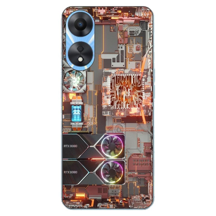 Husa compatibila cu Oppo A78 4G (CPH2565) Silicon Gel Tpu Model Motherboard