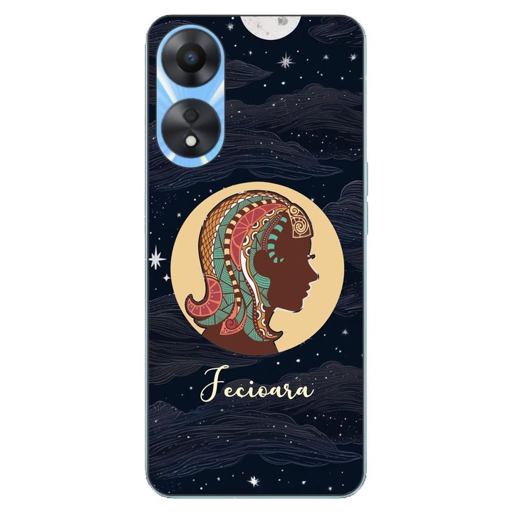 Husa compatibila cu Oppo A78 4G (CPH2565) Silicon Gel Tpu Model Horoscop Fecioara