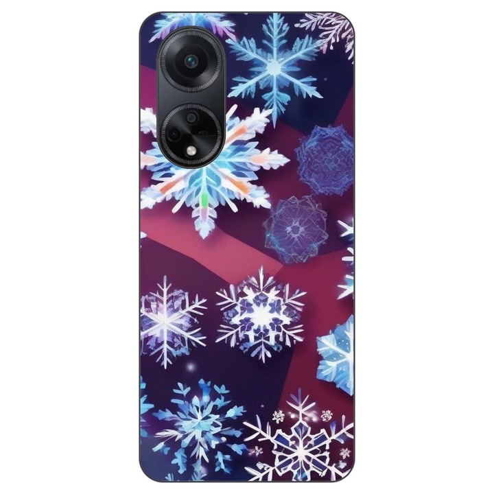 Husa compatibila cu Oppo A98 5G Silicon Gel Tpu Model Fulgi de Gheata