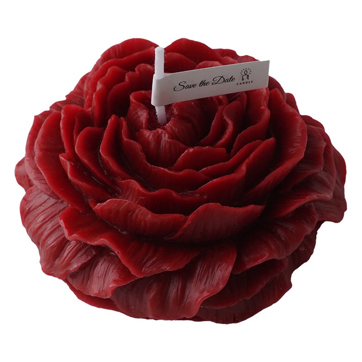 Свещ за сензорни игри, форма на роза божур, контрол на температурата 42-48°C